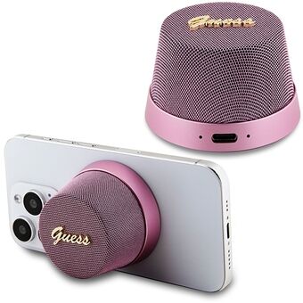 Gissa Bluetooth-högtalaren GUWSC3ALSMP Speaker Stand rosa/pink Magnetic Script Metal.