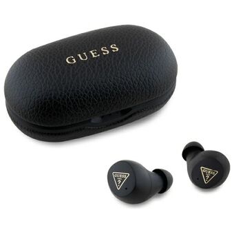 Guess Bluetooth-hörlurar GUTWSPGTSPSK TWS + dockningsstation svart/svart Grained Classic Logo