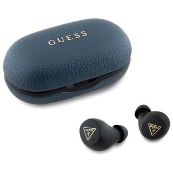 Guess Bluetooth-hörlurar GUTWSPGTSPSB TWS + dockningsstation blå/blue Grained Classic Logo