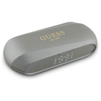 Guess Bluetooth-hörlurar GUTWSC2MCDSE TWS + dockningsstation taupe Elongated Metalic Printed Logo