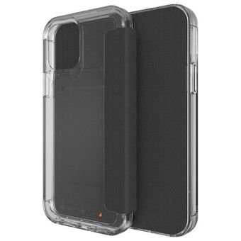 Etui Gear4 D3O Wembley Flip Wallet för iPhone 12 / 12 Pro genomskinlig/clear