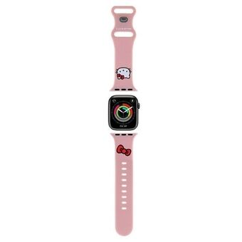 Hej Kitty Pasek HKAWMSCHBLP Apple Watch 38/40/41mm rosa/rosa rem Silikon Kitty-huvud.