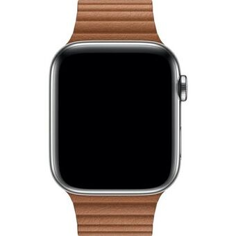 Apple Watch MXAG2AM/A 42/44/45 mm läderögleband brun/sadelbrun (Stor)