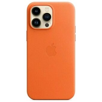 Etui Apple MPPR3FE/A iPhone 14 Pro Max    6.7" MagSafe orange/orange Läderfodral