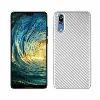 Fodral Kolfiber Huawei P20 silver / silver