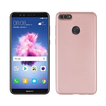 Kolfiber Huawei Y9 2018 fodral i roséguld / roséguld