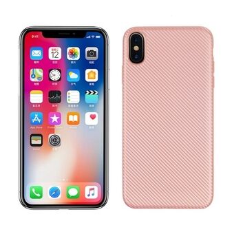 Carbon Fiber iPhone XS Max Fodral Rosé Guld