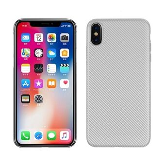 Skal Carbon Fiber iPhone XS Max Silver 