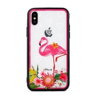 Hearts iPhone 5 / 5S / SE skal design 3 klar (rosa flamingo)