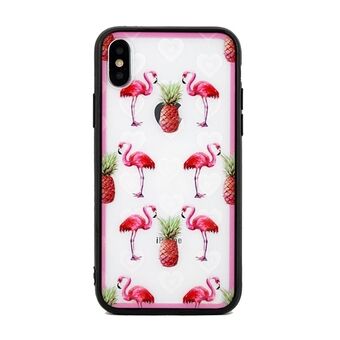 Fodral Hearts Samsung G960 S9 design 1 klar (flamingos)