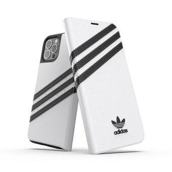 Adidas ELLER Booklet Case PU iPhone 12/12 Pro 6,1" vitsvart 42248