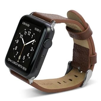X-Doria Lux Apple Watch-armband 38 / 41mm brun / brun 23820