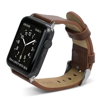 X-Doria Lux Apple Watch-armband 42/45 mm brun/brun 23819