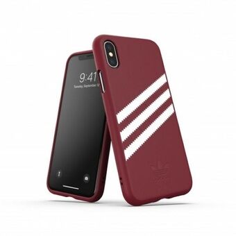 Adidas ELLER Formgjuten PU mocka iPhone X / XS vinröd / collegiat vinröd 33282