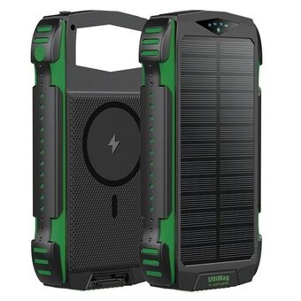 4smarts Powerbank Solarny TitanPack Rugged UltiMag 20000mAh grön/green 540244