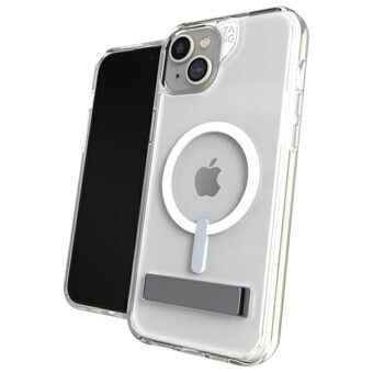 Etui ZAGG Crystal Palace Snap Kickstand MagSafe för iPhone 15 Plus genomskinlig/clear