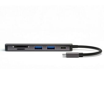 4smarts HUB 6w1 DeX Funktion 2xUSB-A 3.0/USB-C/HDMI/SD/MicroSD grå 468782