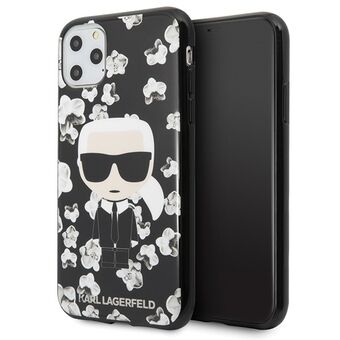 Karl Lagerfeld KLHCN58FLFBBK iPhone 11 Pro svart Black Flower Ikonik Karl