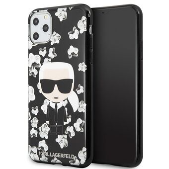 Karl Lagerfeld KLHCN65FLFBBK iPhone 11 Pro Max svart/svart Flower Ikonik Karl