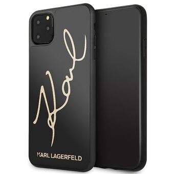 Karl Lagerfeld KLHCN65DLKSBK iPhone 11 Pro Max svart/hårdfodral Signature Glitter