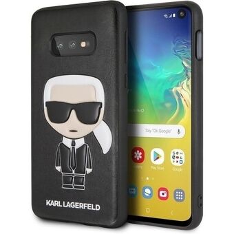 Karl Lagerfeld KLHCS10LIKPUBK S10e G970 hårt skal svart Iconic Karl Embossed