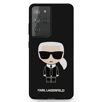 Karl Lagerfeld KLHCS21LSLFKBK S21 Ultra G998 hårdskal svart/svart ikonskale i silikon