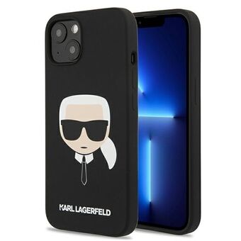 Karl Lagerfeld KLHCP13SSLKHBK iPhone 13 mini 5,4" svart/svart hårt skal silikon Karl\'s Huvud