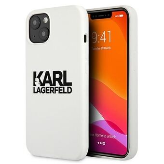 Karl Lagerfeld KLHCP13SSLKLWH iPhone 13 mini 5,4" Silikonstacklogo vit/white