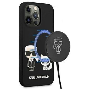 Karl Lagerfeld KLHMP13LSSKCK iPhone 13 Pro / 13 6,1" hardskal svart/svart Silikon Karl & Choupette Magsafe