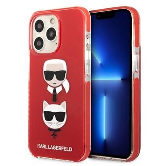 Karl Lagerfeld iPhone 13 Pro / iPhone 13 Hårdfodral Röd Karl & Choupette Head