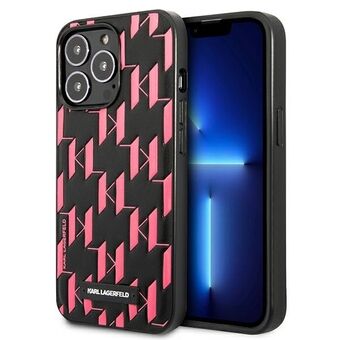 Karl Lagerfeld KLHCP13LMNMP1P iPhone 13 Pro / 13 6,1" hårdfodral rosa/rosa monogramplakett