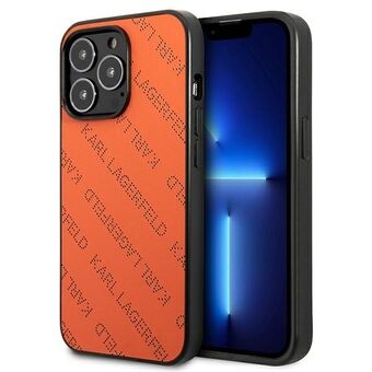 Karl Lagerfeld KLHCP13LPTLO iPhone 13 Pro / 13 6.1" hårt fodral orange / orange Perforerad Allover