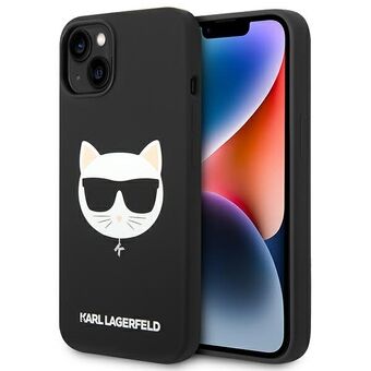 Karl Lagerfeld KLHMP14MSLCHBK iPhone 14 Plus 6,7" hårdfodral svart/svart Silikon Choupette Head Magsafe