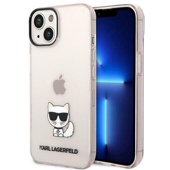 Karl Lagerfeld KLHCP14MCTTRI iPhone 14 Plus / 15 Plus 6,7" hårdskal rosa/pink Transparent Choupette Body