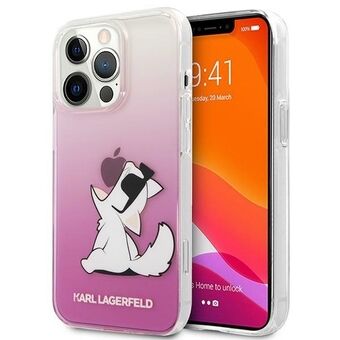 Karl Lagerfeld KLHCP14LCFNRCPI iPhone 14 Pro 6,1" hårt skal rosa/pink Choupette Fun