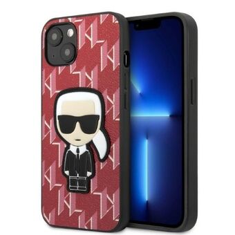 Karl Lagerfeld KLHCP13SPMNIKPI iPhone 13 mini 5.4" hårdfodral röd/röd Monogram Ikonik Patch