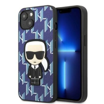 Karl Lagerfeld KLHCP13SPMNIKBL iPhone 13 mini 5,4" hårdfodral blå/blå Monogram Ikonik Patch