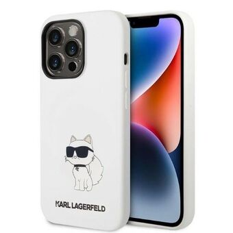 Karl Lagerfeld KLHCP14XSNCHBCH iPhone 14 Pro Max 6,7" hårdfodral vit/vit Silikon Choupette