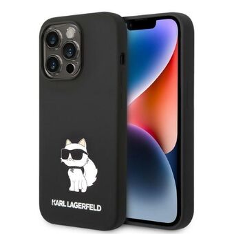 Karl Lagerfeld KLHCP14XSNCHBCK iPhone 14 Pro Max 6,7" hårt fodral svart/svart Silikon Choupette