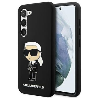 Karl Lagerfeld KLHCS23SSNIKBCK S23 S911 hardcase czarny/svart Silikon Ikonik.