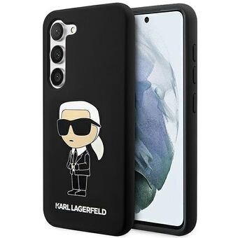 Karl Lagerfeld KLHCS23MSNIKBCK S23+ S916 hårt skal svart/svart Silikon Ikonik