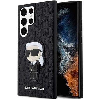 Karl Lagerfeld KLHCS23LSAKLHKPK S23 Ultra S918 hårdväska svart Saffiano Monogram Ikonik