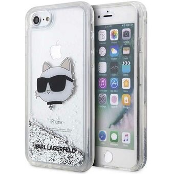 Karl Lagerfeld KLHCI8LNHCCS iPhone 7/8/ SE 2020/2022 silver/silver hårt fodral Glitter Choupette Head