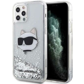 Karl Lagerfeld KLHCP12MLNHCCS iPhone 12/12 Pro 6.1" silver/silver hårt fodral Glitter Choupette Head