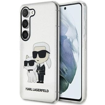 Karl Lagerfeld KLHCS23SHNKCTGT S23 S911 genomskinligt hårt skal Glitter Karl&Choupette