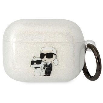 Karl Lagerfeld KLAPHNKCTGT Airpods Pro fodral transparent Glitter Karl&Choupette