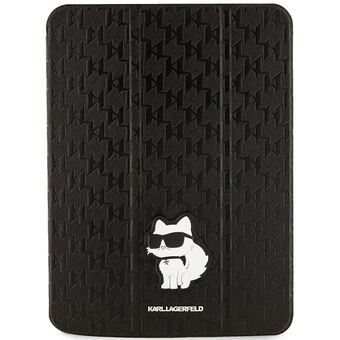 Karl Lagerfeld KLFC11SAKHPCK iPad 10,9" Folio Magnet Allover Cover svart/svart Saffiano Monogram Choupette