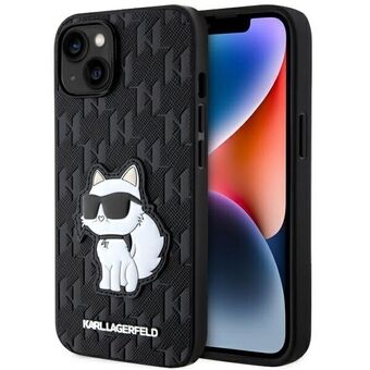 Karl Lagerfeld KLHCP14MSAKHPCK iPhone 14 Plus / 15 Plus 6,7" svart/black Saffiano Monogram Choupette