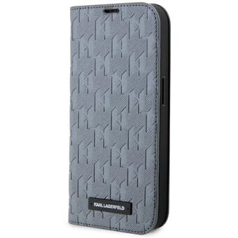 Karl Lagerfeld KLBKP14LSAKLHPG iPhone 14 Pro 6.1" hylla silver/silver Saffiano Monogram