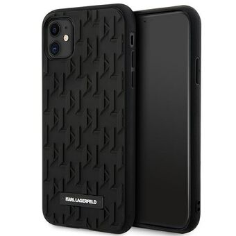 Karl Lagerfeld KLHCN61RUPKLPK iPhone 11 / Xr 6.1" hårdfodral svart/svart 3D Monogram